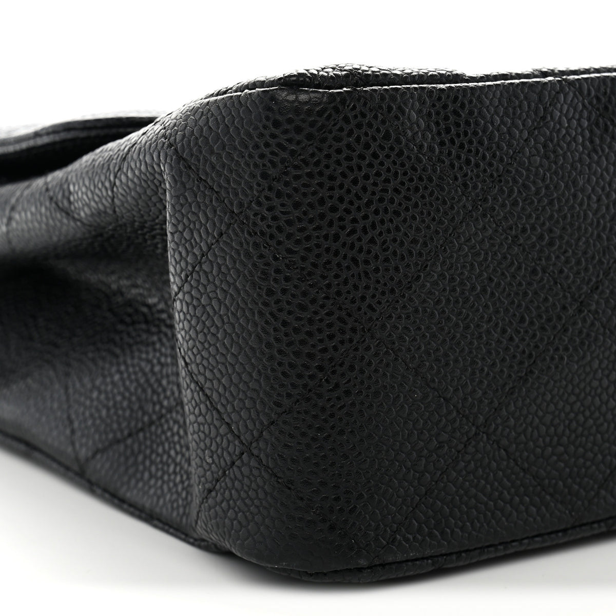 Chanel Caviar Quilted Jumbo Single Flap Black 9 of 13