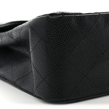 Chanel Caviar Quilted Jumbo Single Flap Black 9 of 13
