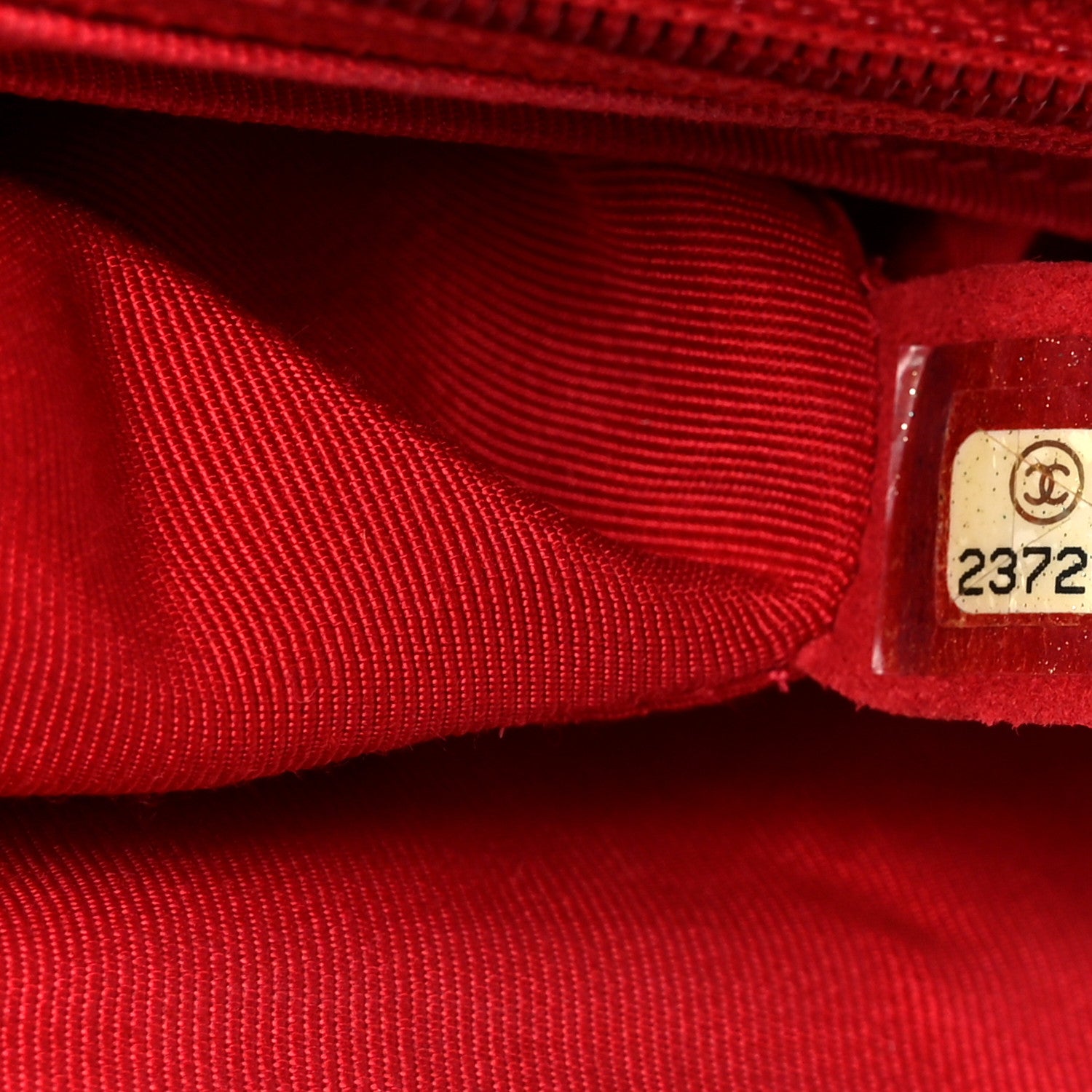 Chanel Caviar Chevron Quilted Single Flap Red 8 of 14