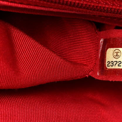 Chanel Caviar Chevron Quilted Single Flap Red 8 of 14
