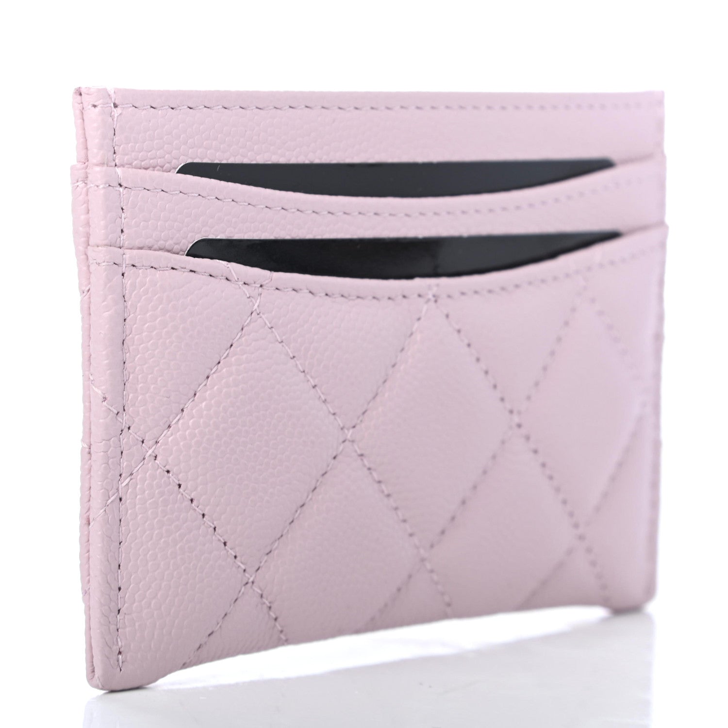 Chanel Caviar Quilted Card Holder Light Pink 2 of 4