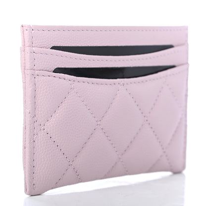 Chanel Caviar Quilted Card Holder Light Pink 2 of 4