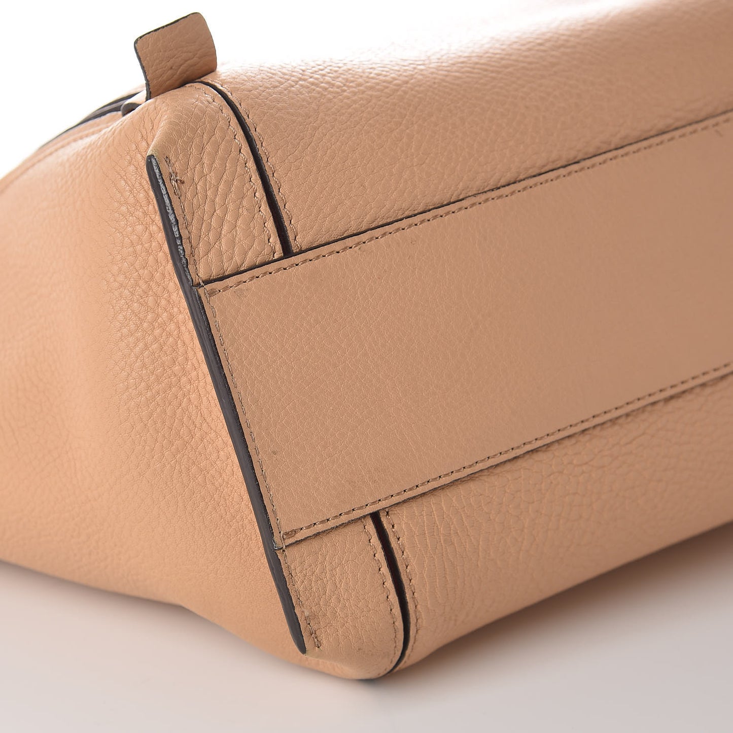 Smooth Calfskin Small Milo Shopping Tote Beige