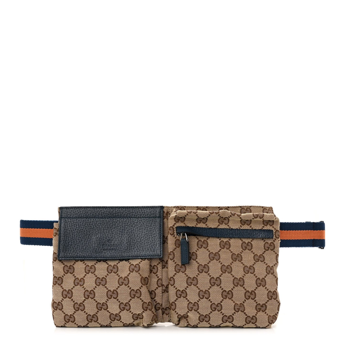 Monogram Web Belt Bag Navy