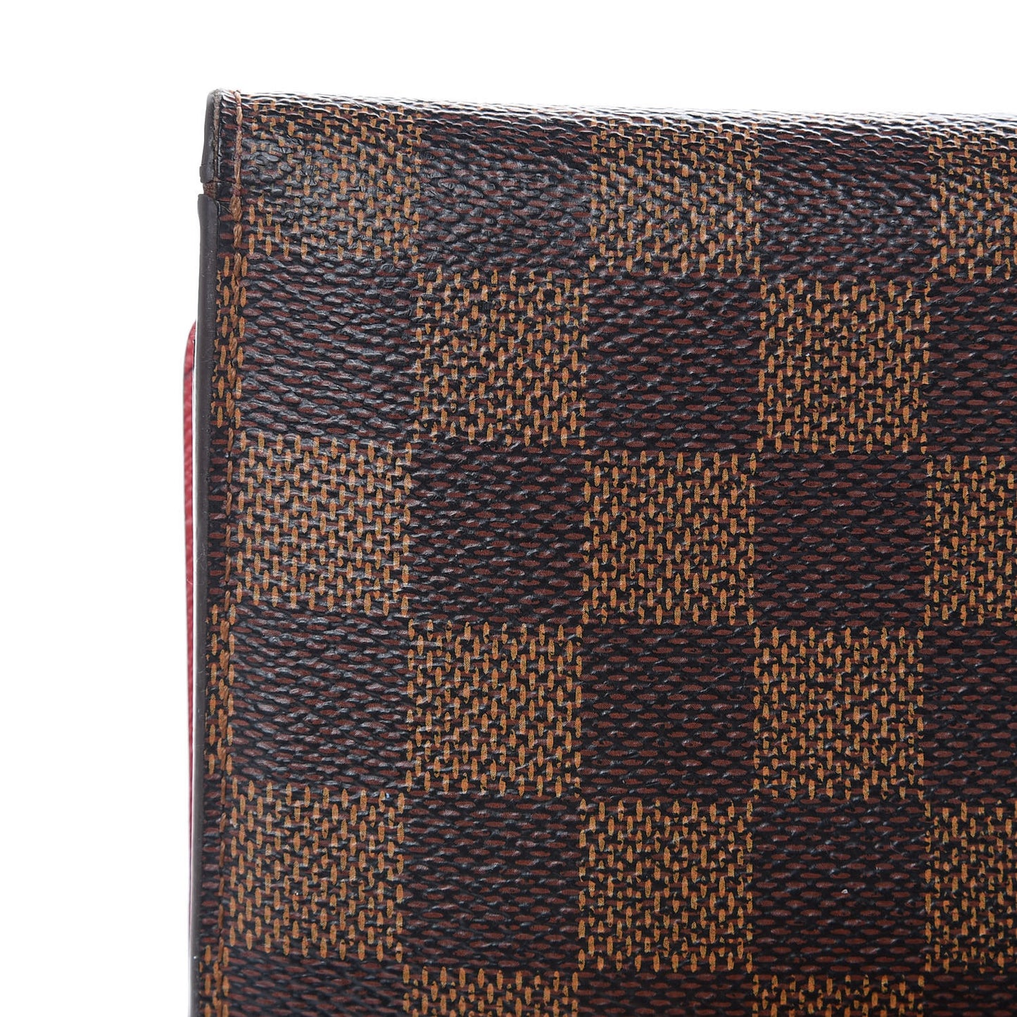 Damier Ebene Josephine Wallet Red