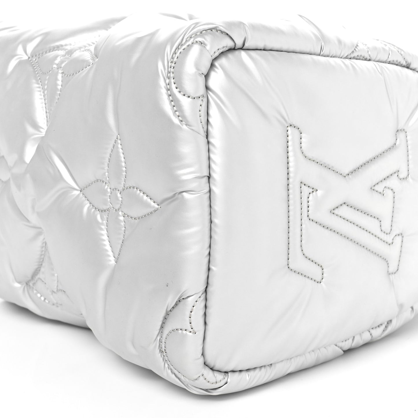 Econyl Mini Monogram Pillow Speedy Bandouliere 25 Silver