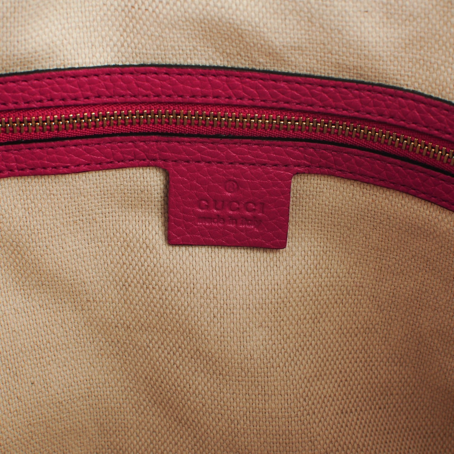 Gucci Cellarius Calfskin Medium Soho Chain Shoulder Bag Bright Bouganville 6 of 7
