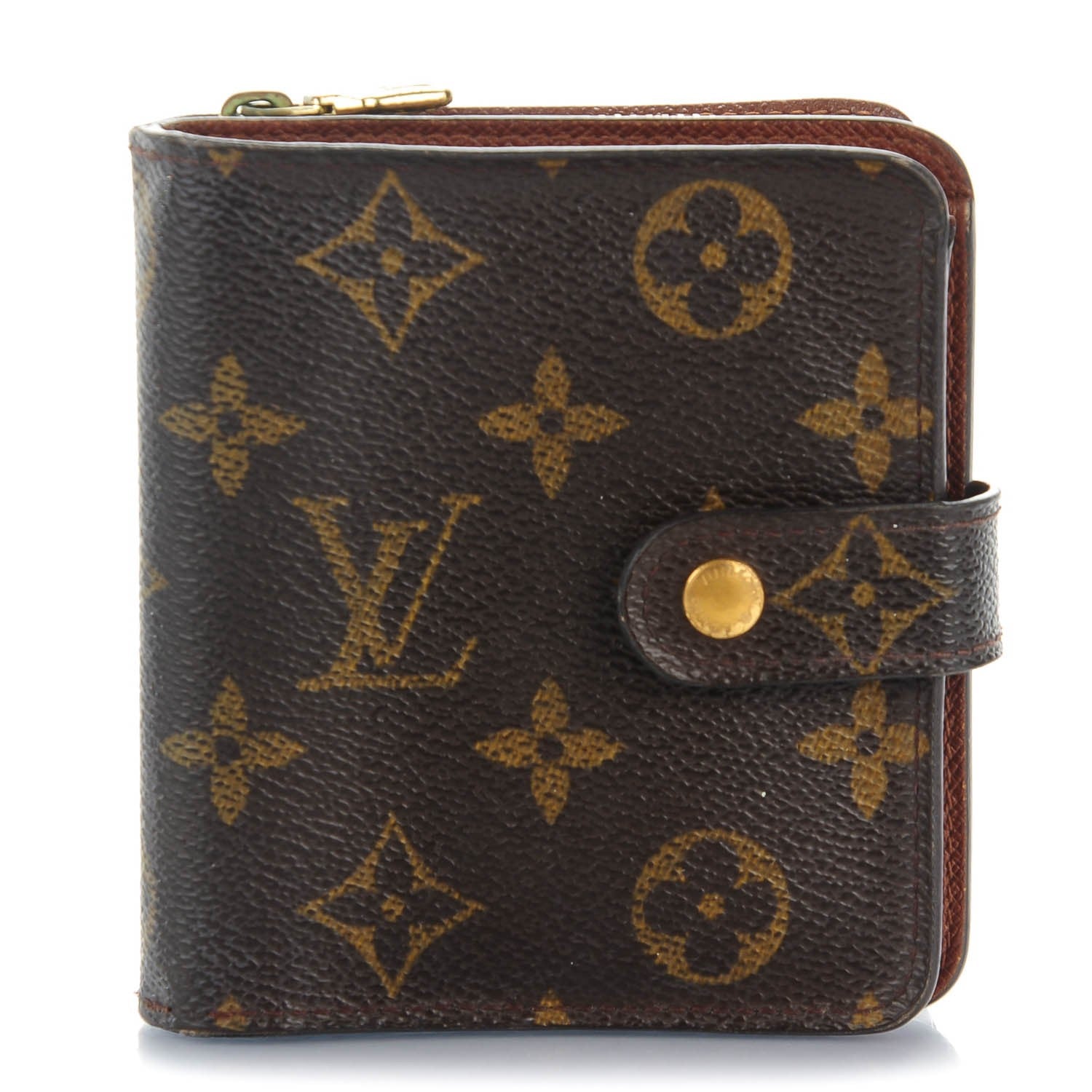 Louis Vuitton Monogram Compact Zippe Zipped Wallet 1 of 8