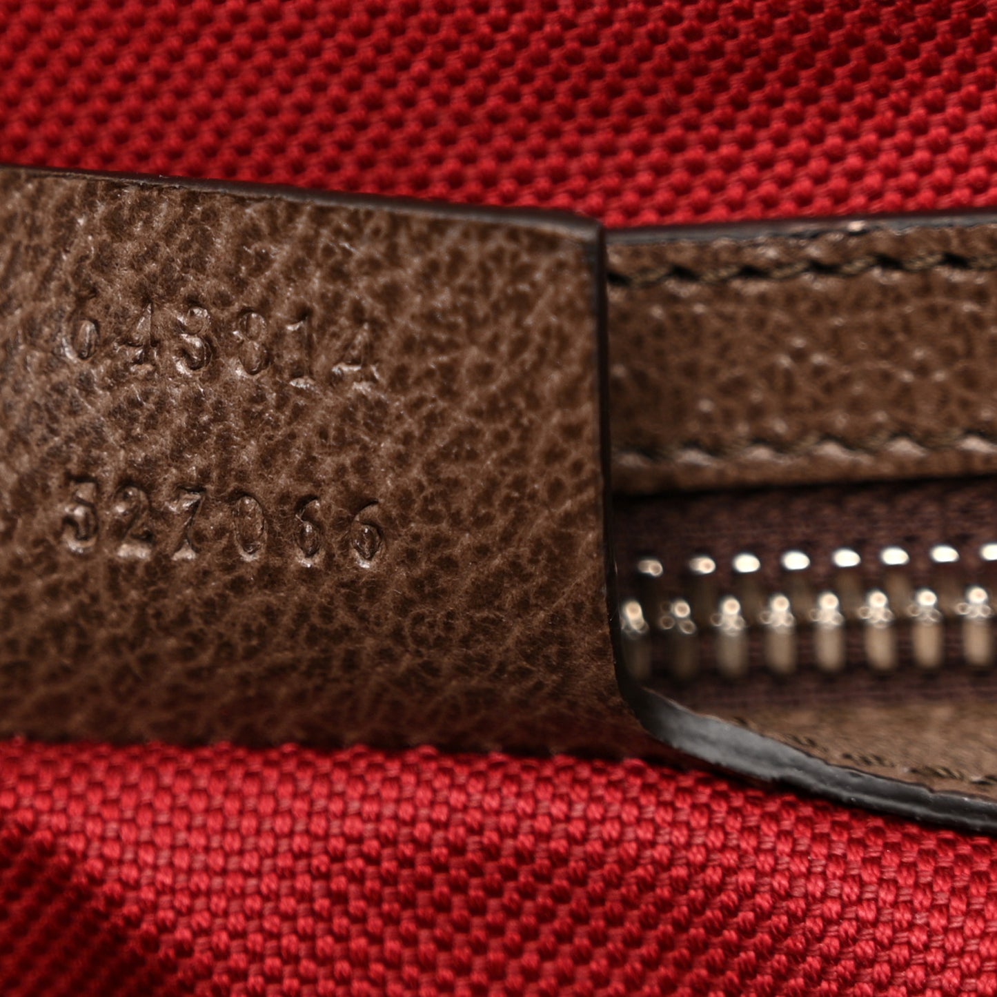 GG Supreme Monogram Textured Dollar Calfskin Small Detail Tote Beige Ebony New Acero