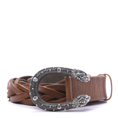 Gucci Calfskin Braided Dionysus Belt 95 38 Cuir 1 of 5