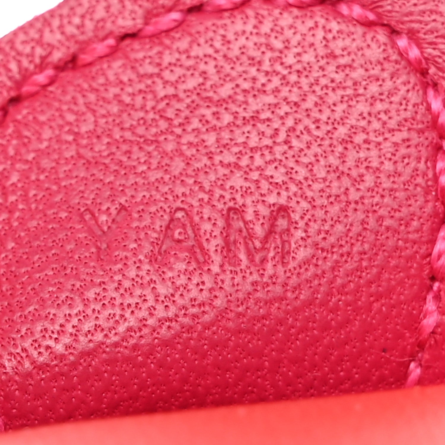 Hermes Milo Lambskin Grigri Rodeo Bag Charm PM Rouge Indien Rubis Rose Mexico 3 of 4