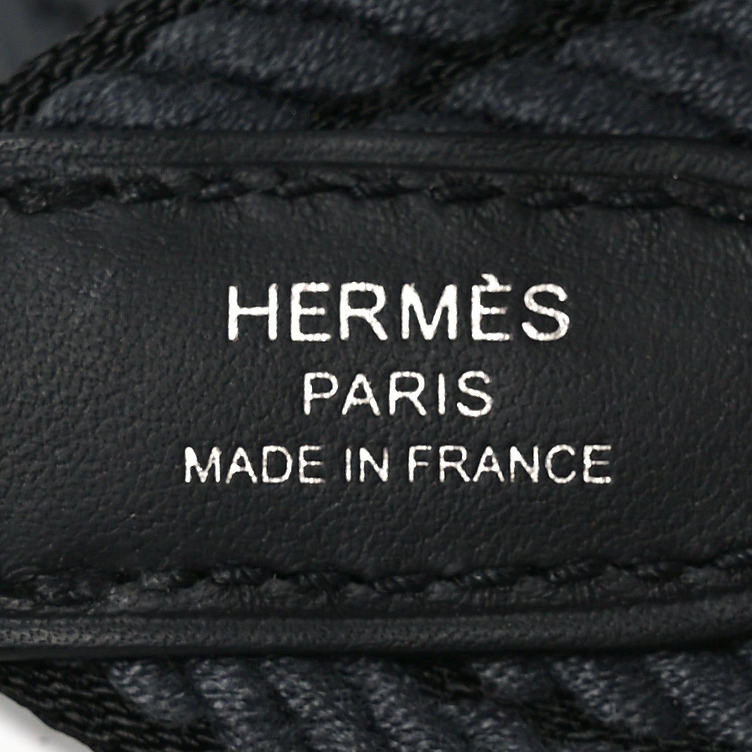 Hermes Toile Epsom 50mm Sangle Cordage Shoulder Strap Black Gris Misty 3 of 4
