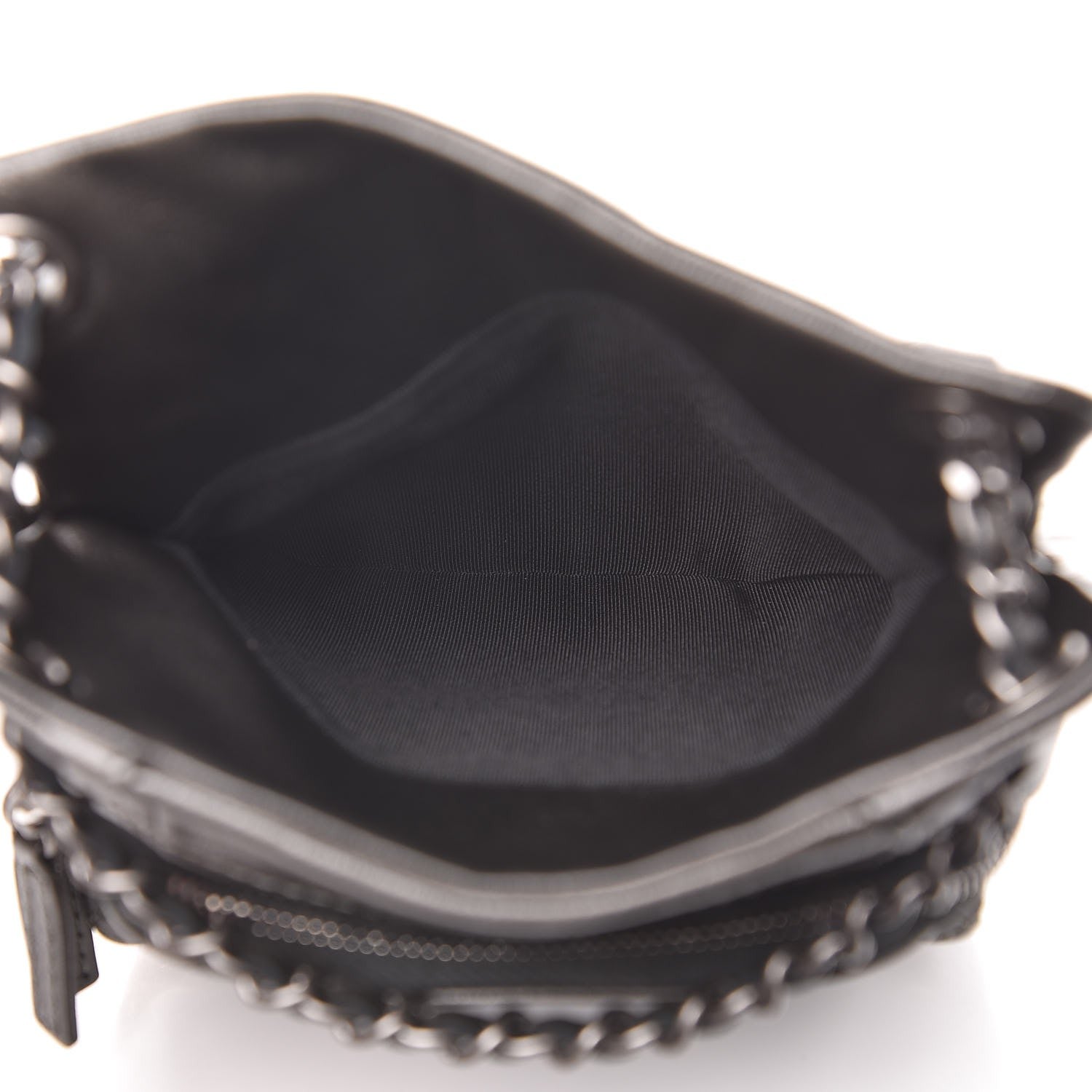 Chanel Metallic Lambskin Quilted Drawstring Backpack Dark Grey 5 of 7