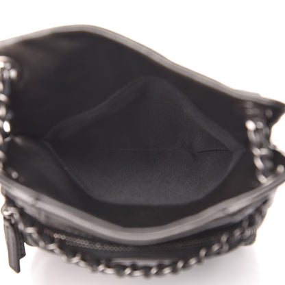 Chanel Metallic Lambskin Quilted Drawstring Backpack Dark Grey 5 of 7