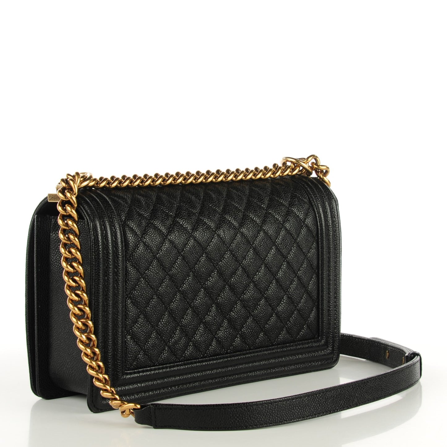 Caviar Quilted New Medium Boy Flap Black