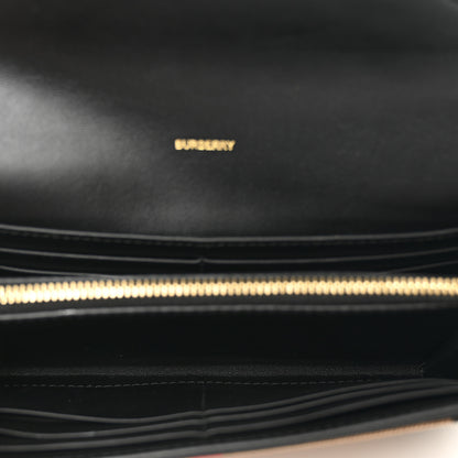 Burberry Vintage Check Grain Calfskin Halton Wallet Black 5 of 7