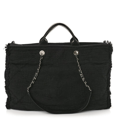 Chanel Canvas Extra Large Double Face Shopping Tote Black 1 of 9
