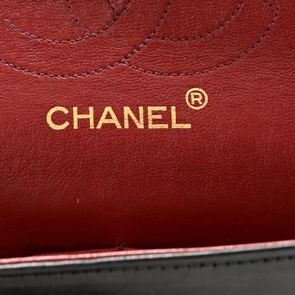 Chanel Lambskin Quilted Medium Double Flap Black 6 of 13