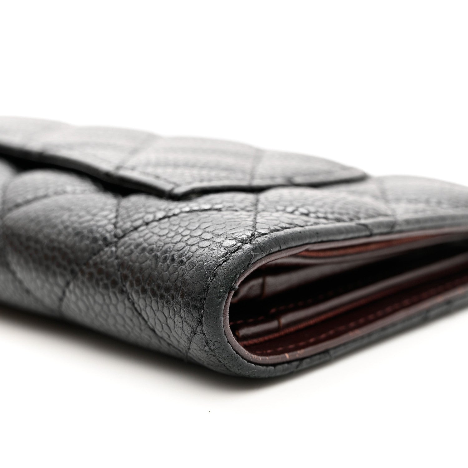 Chanel Caviar Quilted Yen Wallet Black 10 of 10