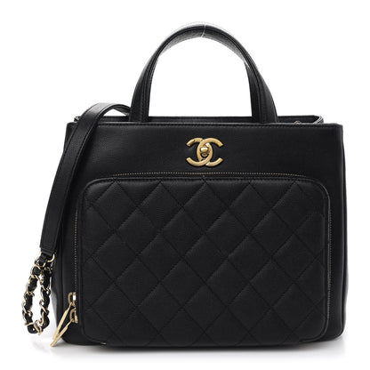 Chanel Caviar Quilted Small Business Affinity Shopping Bag Black 1 of 10