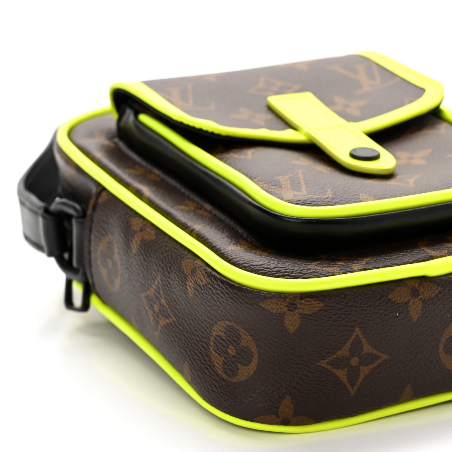 Monogram Macassar Christopher Wearable Wallet Fluorescent Yellow