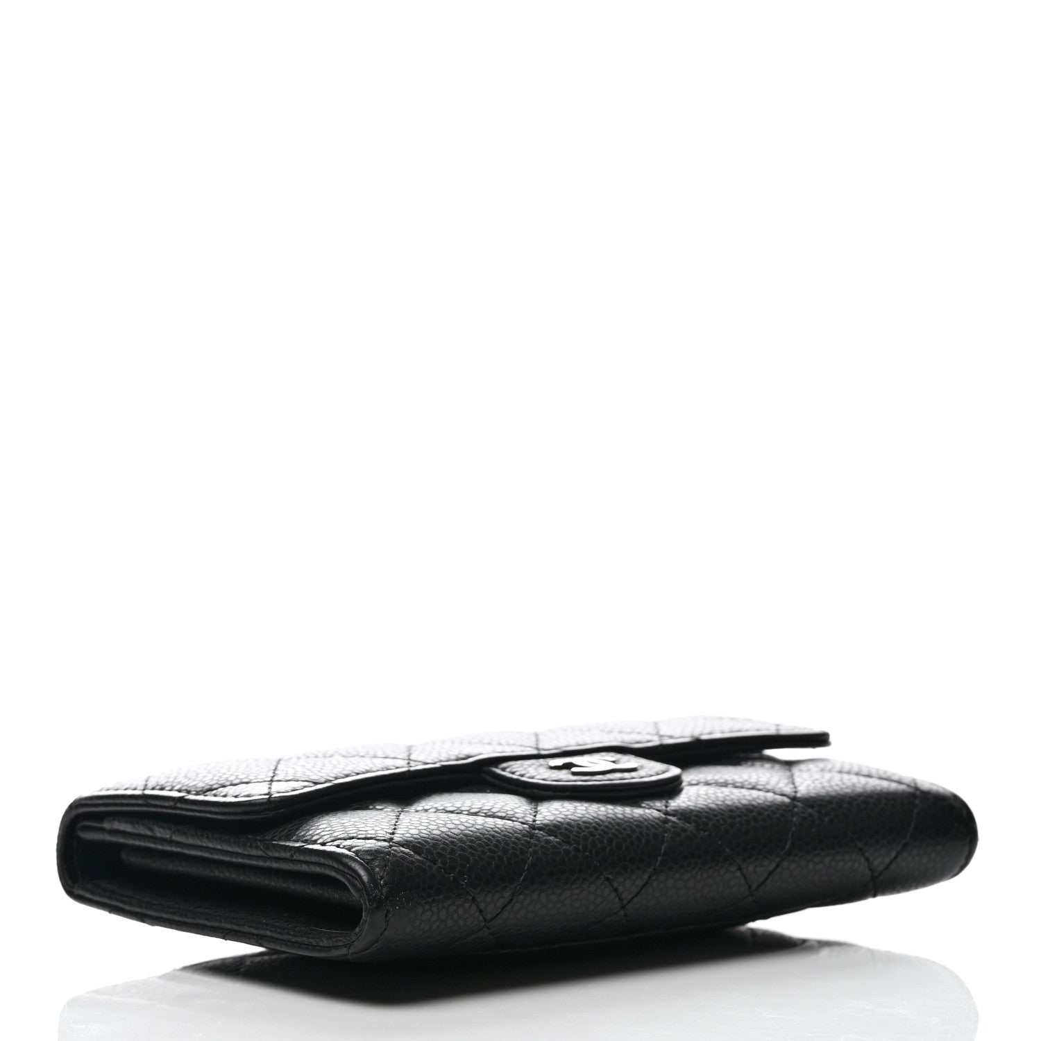Chanel Caviar Quilted Small Flap Wallet Black 4 of 8