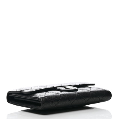 Chanel Caviar Quilted Small Flap Wallet Black 4 of 8