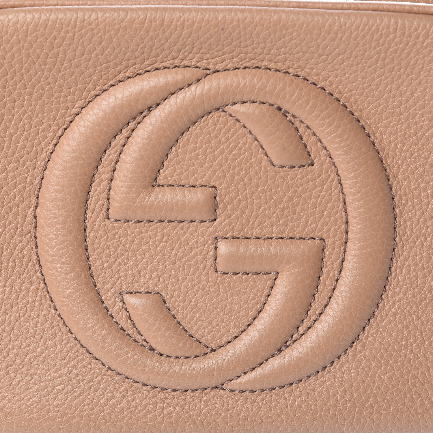 Gucci Pebbled Calfskin Small Soho Disco Bag Rose Beige 8 of 10
