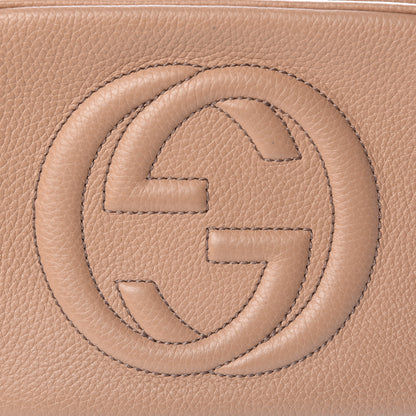 Gucci Pebbled Calfskin Small Soho Disco Bag Rose Beige 8 of 10