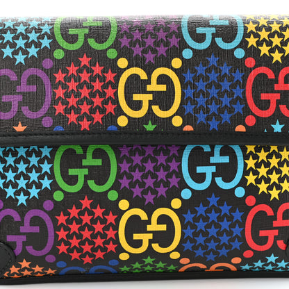 Gucci GG Supreme Monogram Psychedelic Slim Belt Bag Black 9 of 12