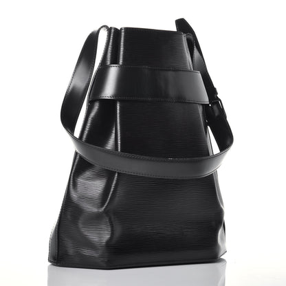 Louis Vuitton Epi Sac D'Epaule GM Black 3 of 8