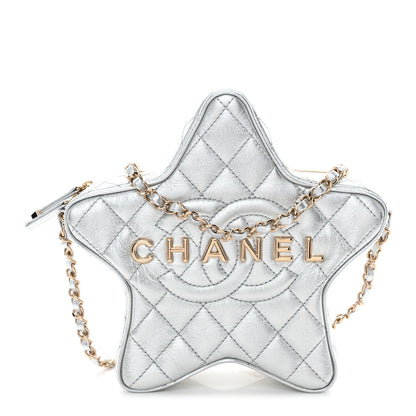Chanel Metallic Lambskin Walk Of Fame Bag Silver 1 of 11