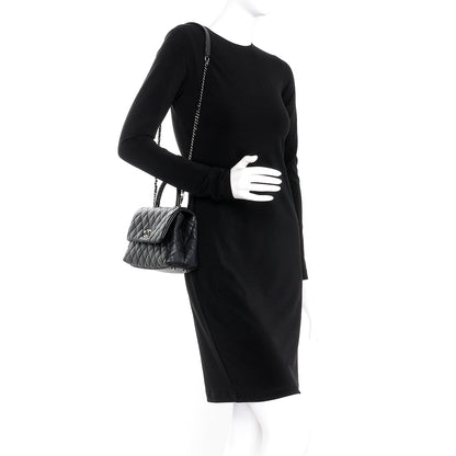 Chanel Caviar Lizard Quilted Mini Coco Handle Flap Black 2 of 9