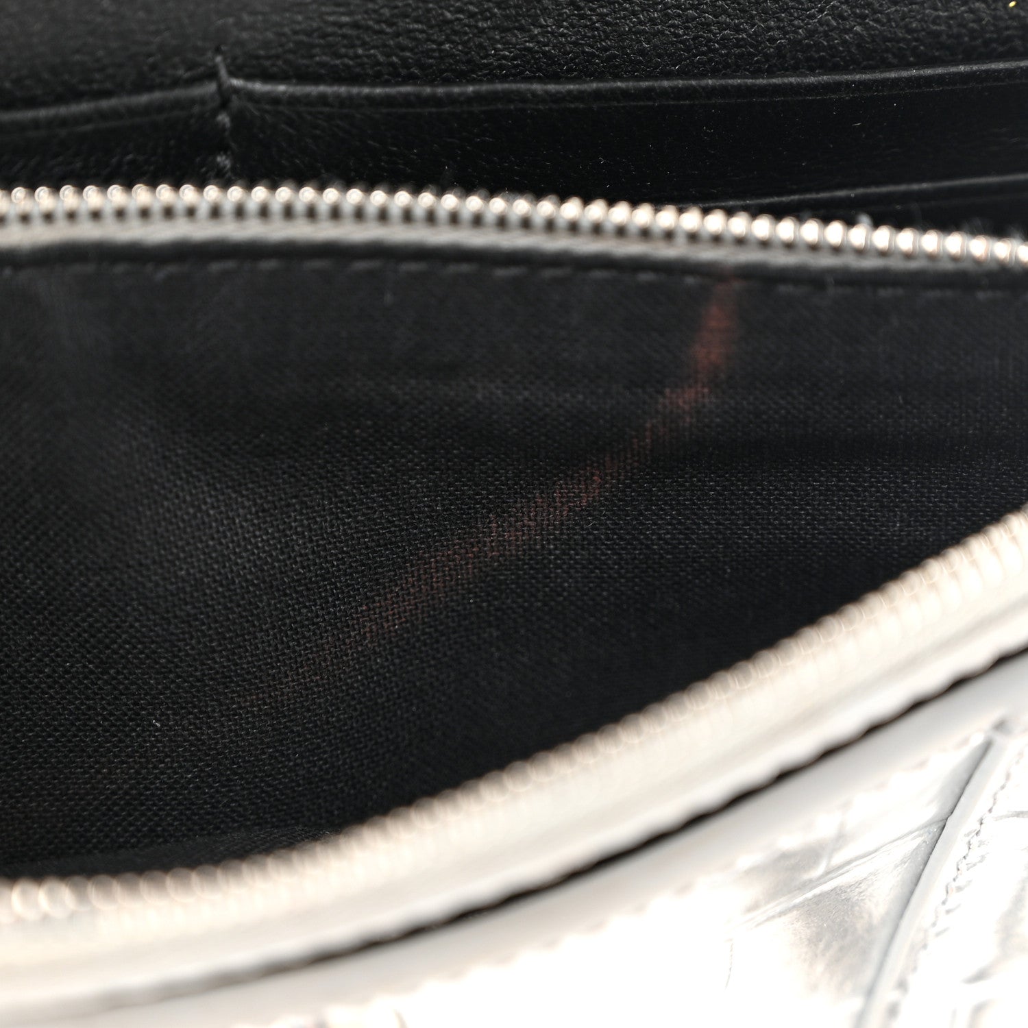 Balenciaga Metallic Calfskin Crocodile Embossed Hourglass Chain Bag Silver 10 of 10