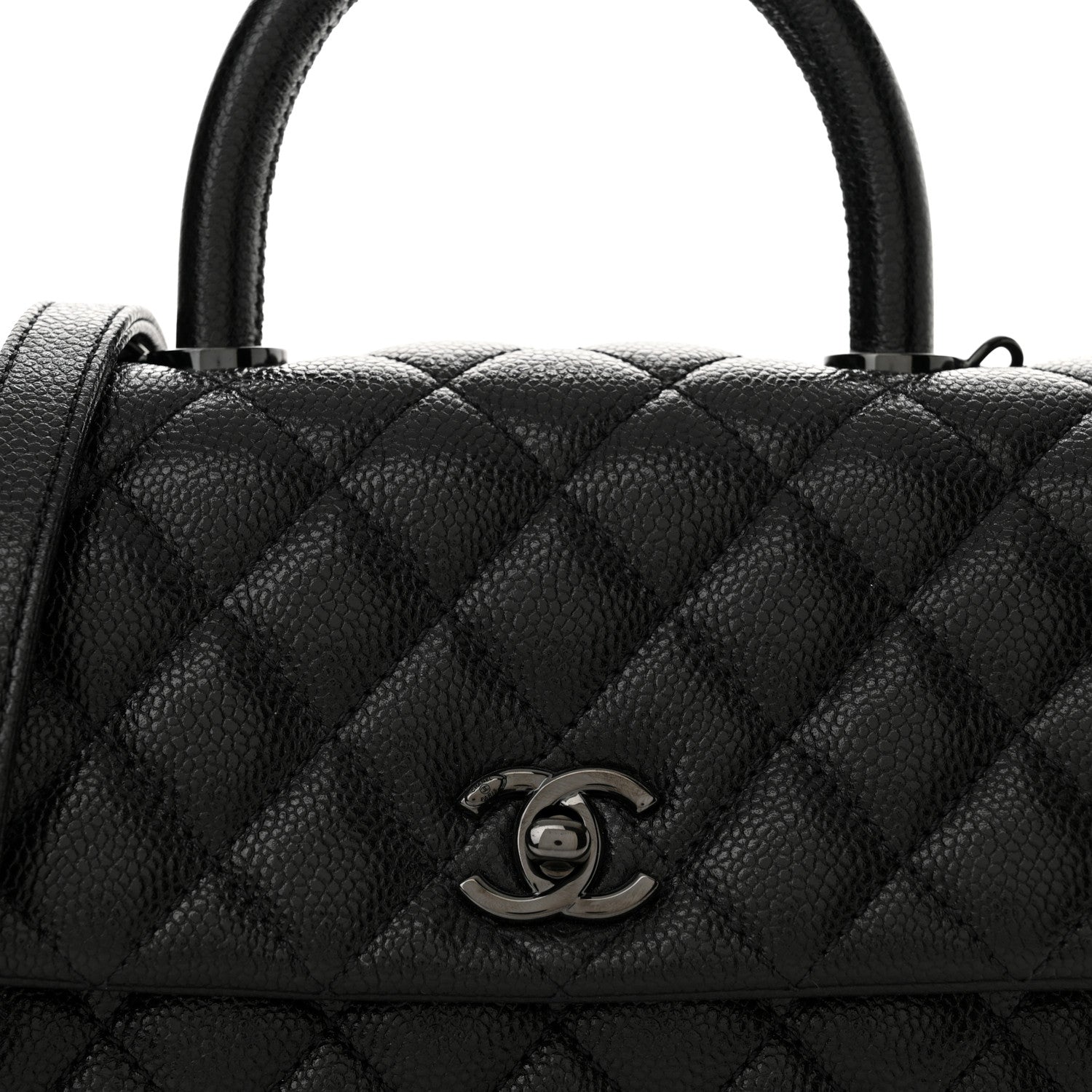 Chanel Caviar Quilted Mini Coco Handle Flap So Black 8 of 11