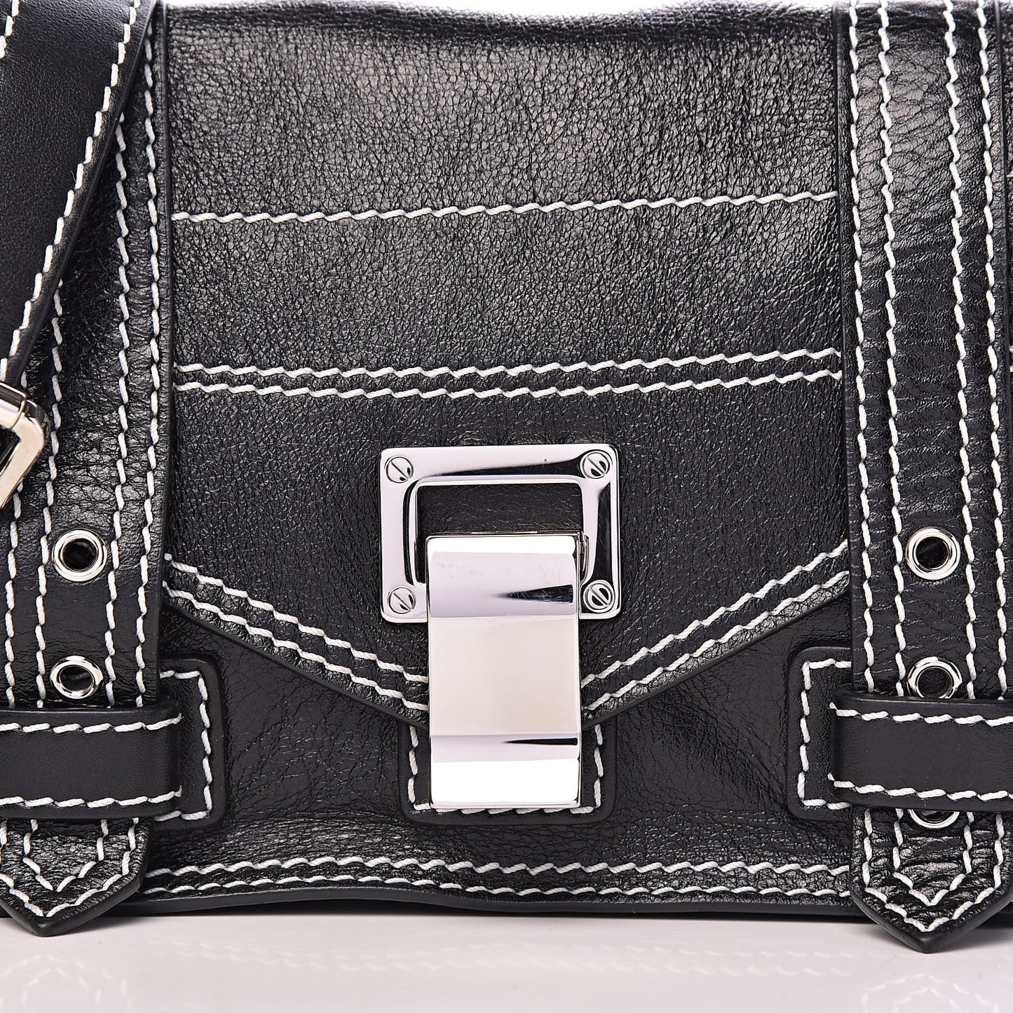 Lambskin PS1+ Mini Pouch Messenger Black