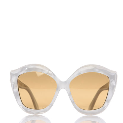 Gucci Cat Eye GG0117S Sunglasses White 2 of 6