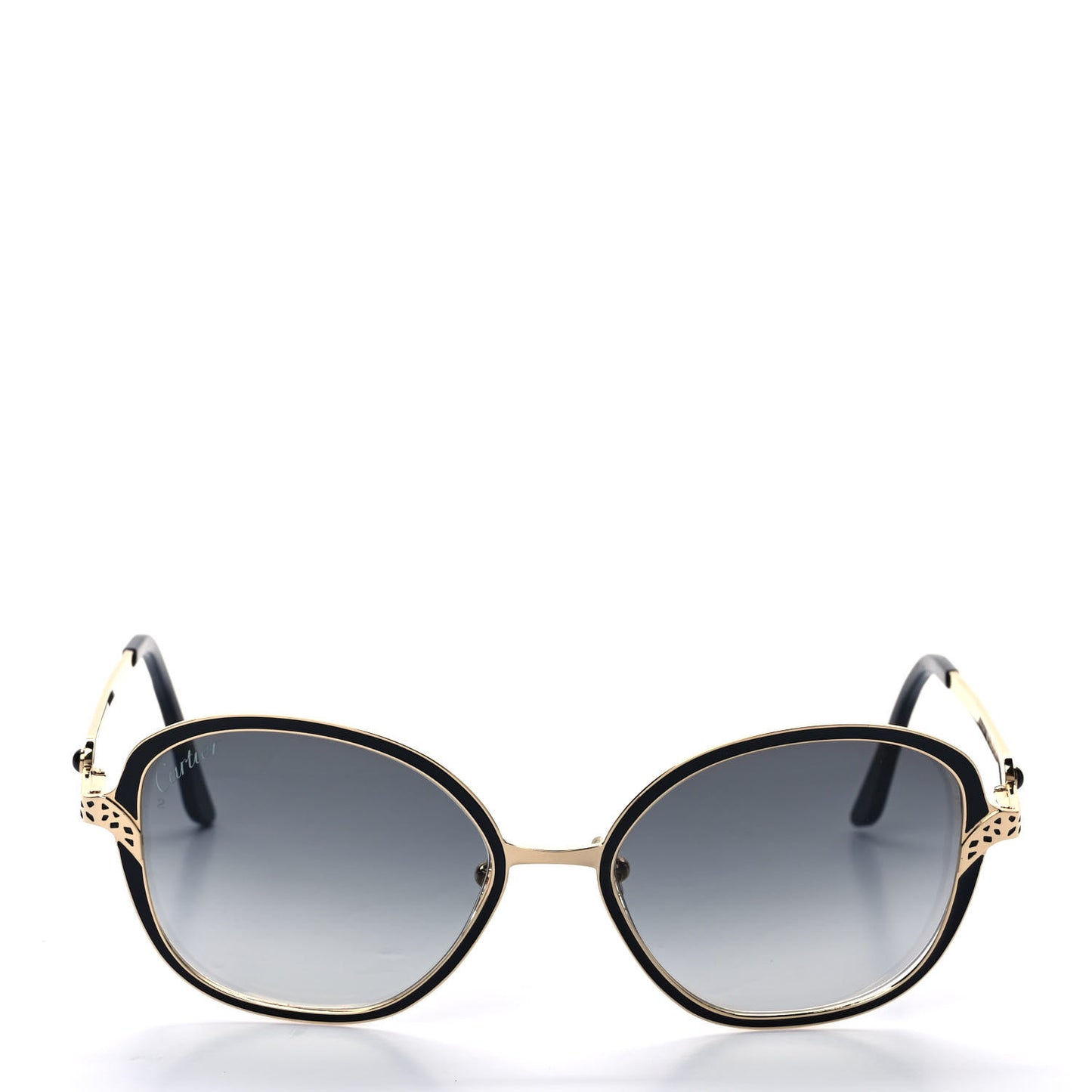 Panthere De Cartier Sunglasses Gold Black