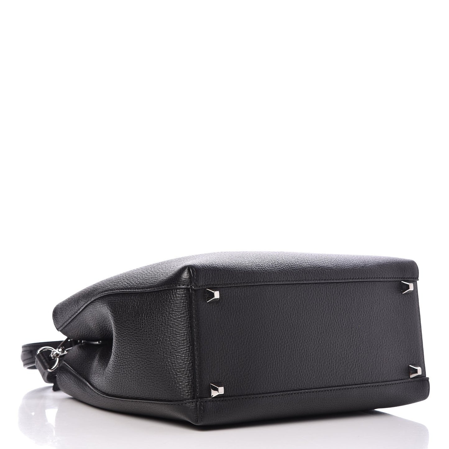 Grained Calfskin Medium Sarah Hobo Black
