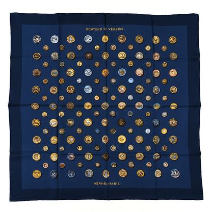 Hermes Silk Boutons De Venerie Scarf 90 1 of 4