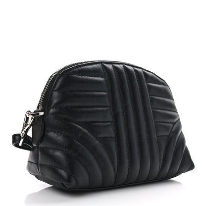 Prada Soft Calfskin Diagramme Wristlet Pouch Bag Black 3 of 7