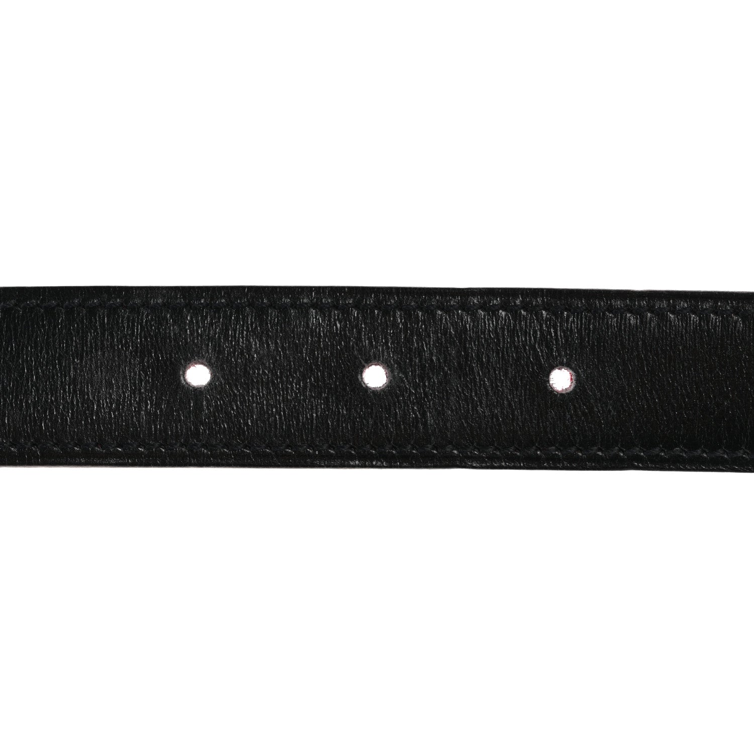 Hermes Box Courchevel 32mm Belt Strap 68 Black Rouge Vif 3 of 6