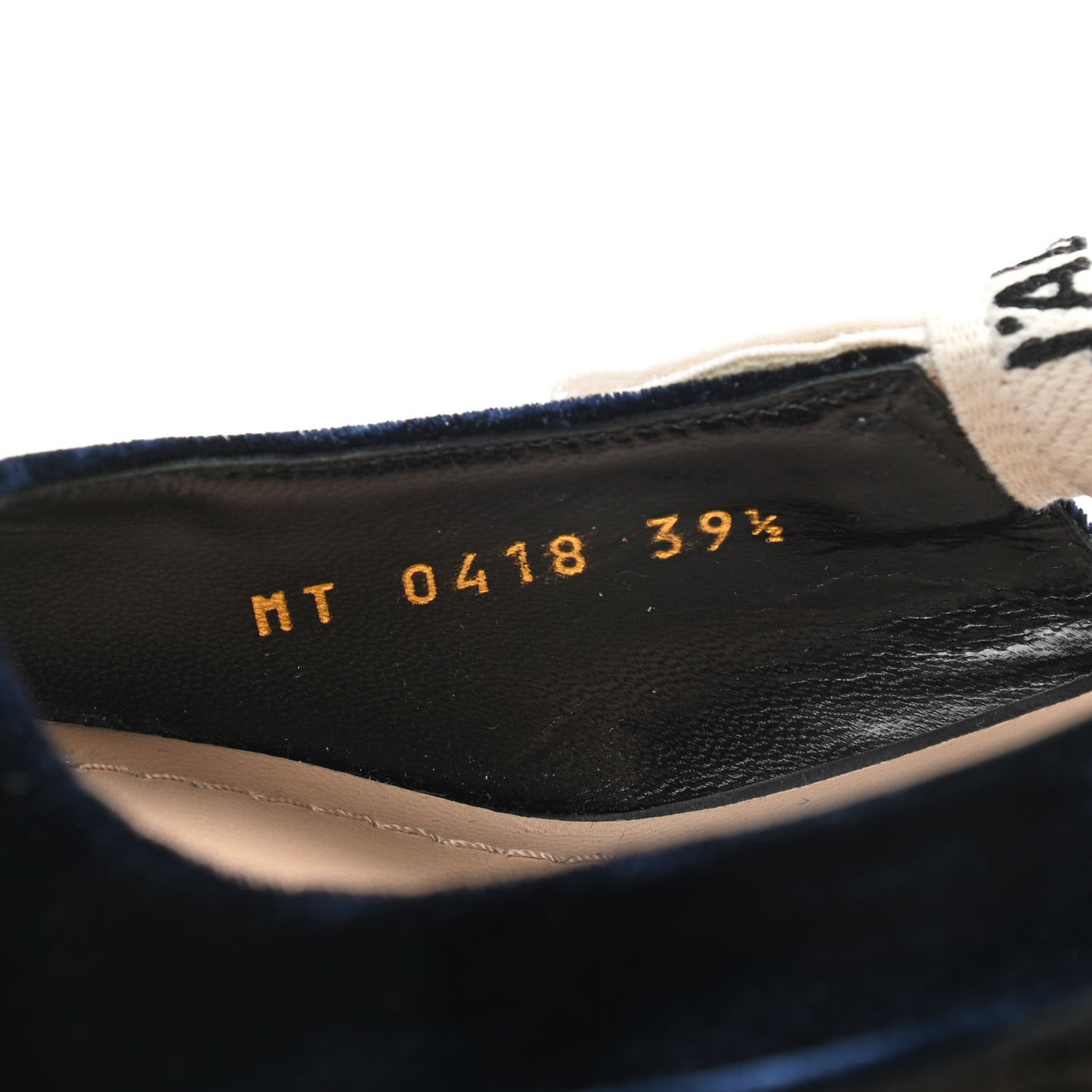 Velvet Ribbon J'Adoir Slingback 65mm Pumps 39.5 Deep Blue