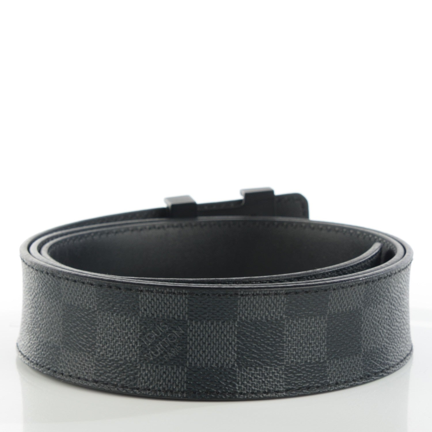 Louis Vuitton Damier Graphite 40mm LV Initiales Belt 105 42 3 of 9