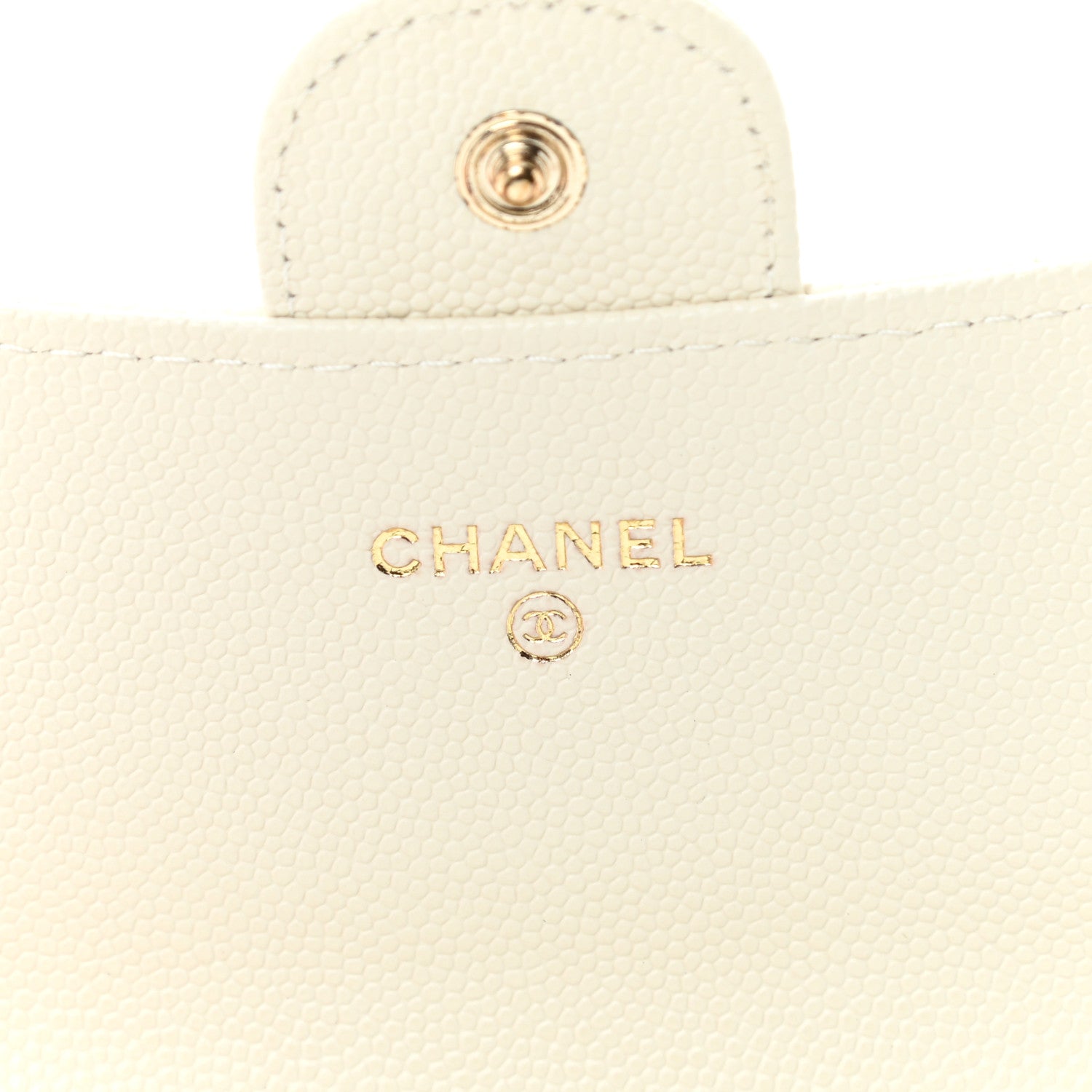 Chanel Caviar Quilted Medium Flap Wallet White 6 of 11