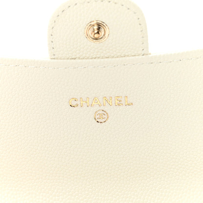 Chanel Caviar Quilted Medium Flap Wallet White 6 of 11