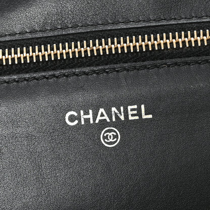 Chanel Shiny Crocodile Wallet on Chain WOC Black 6 of 11