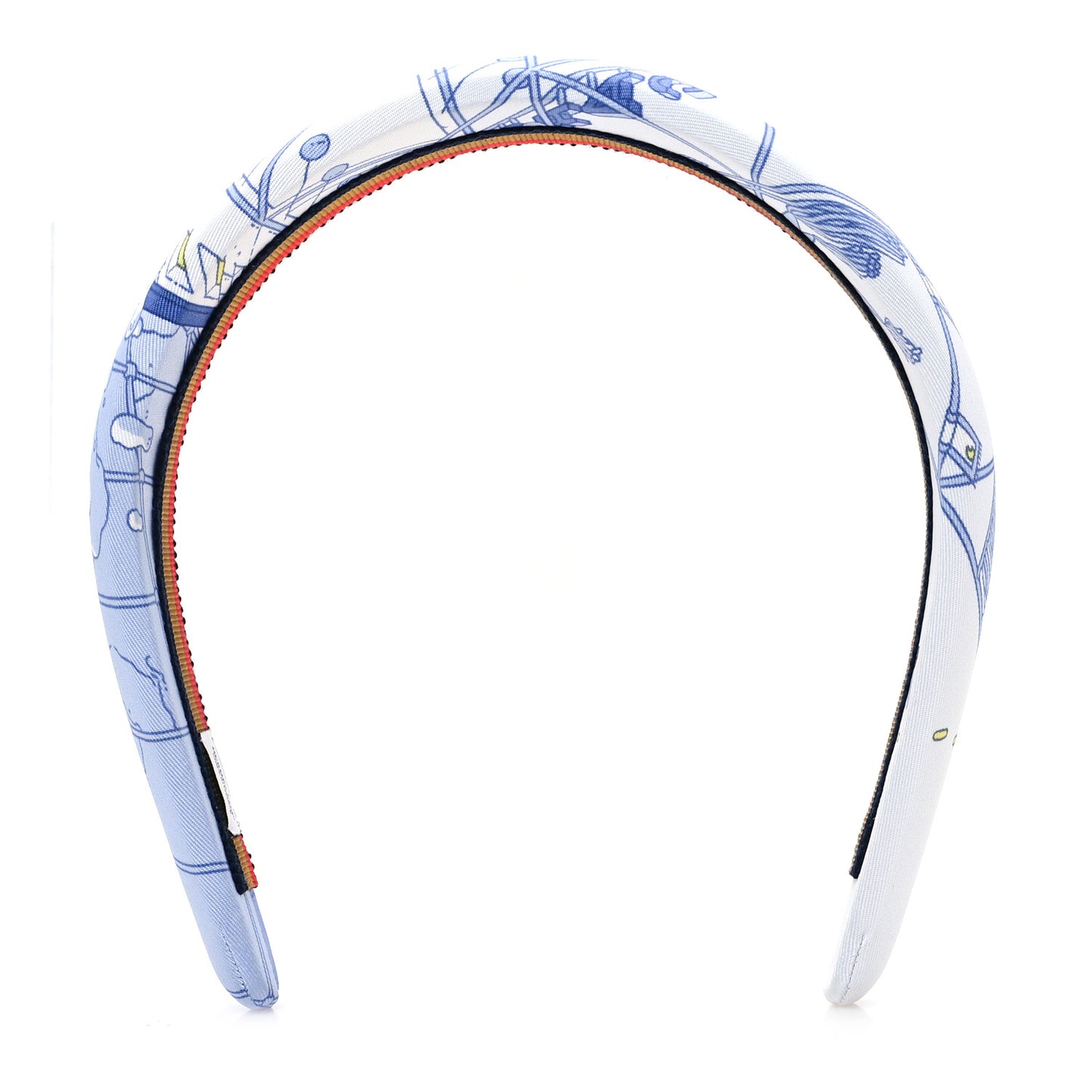 Silk Twill La Legende Du Cheval Gina Headband Bleu
