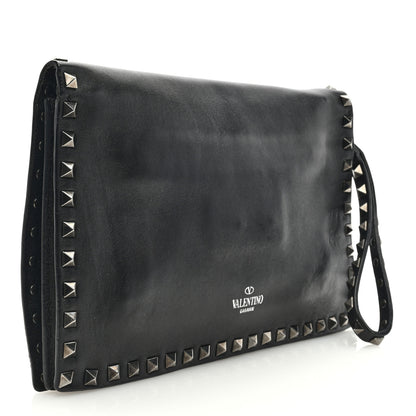 Valentino Garavani Nappa Rockstud Wristlet Clutch Black 3 of 9
