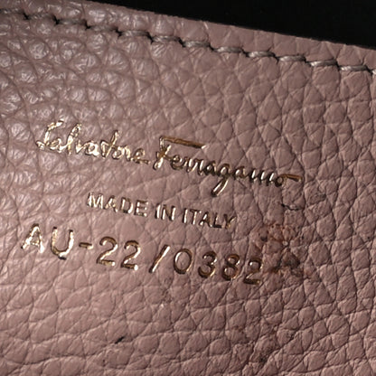 Salvatore Ferragamo Grained Calfskin Mini Gancino Bucket Bag Amaretti 6 of 11